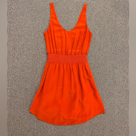 Babaton orange silk dress size small - Picture 1 of 7
